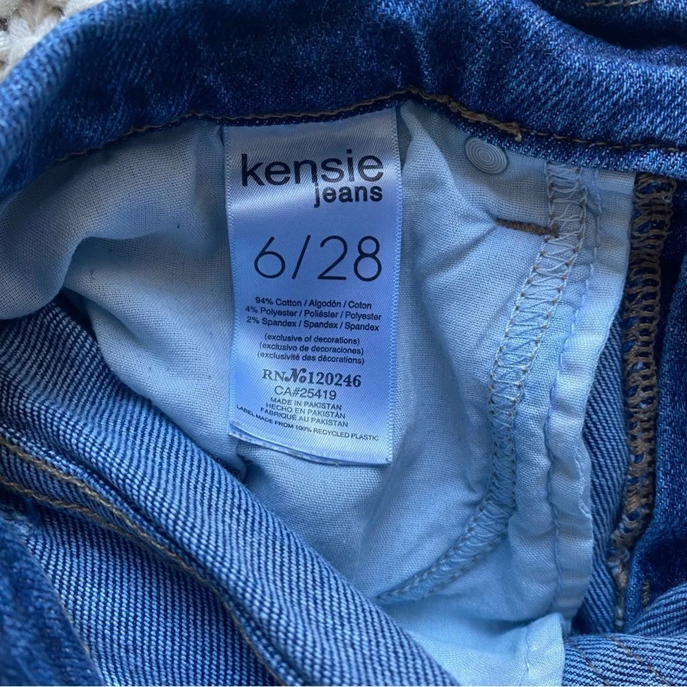 Kensie vintage luxe “the Ella” high rise straight dark jeans - Picture 4 of 5